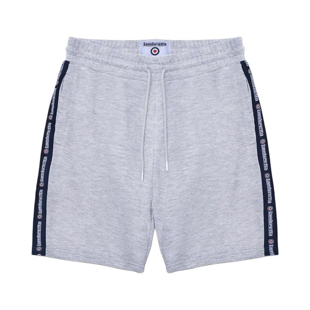 Lambretta Mens SS24 Taped Shorts / Grey Marl